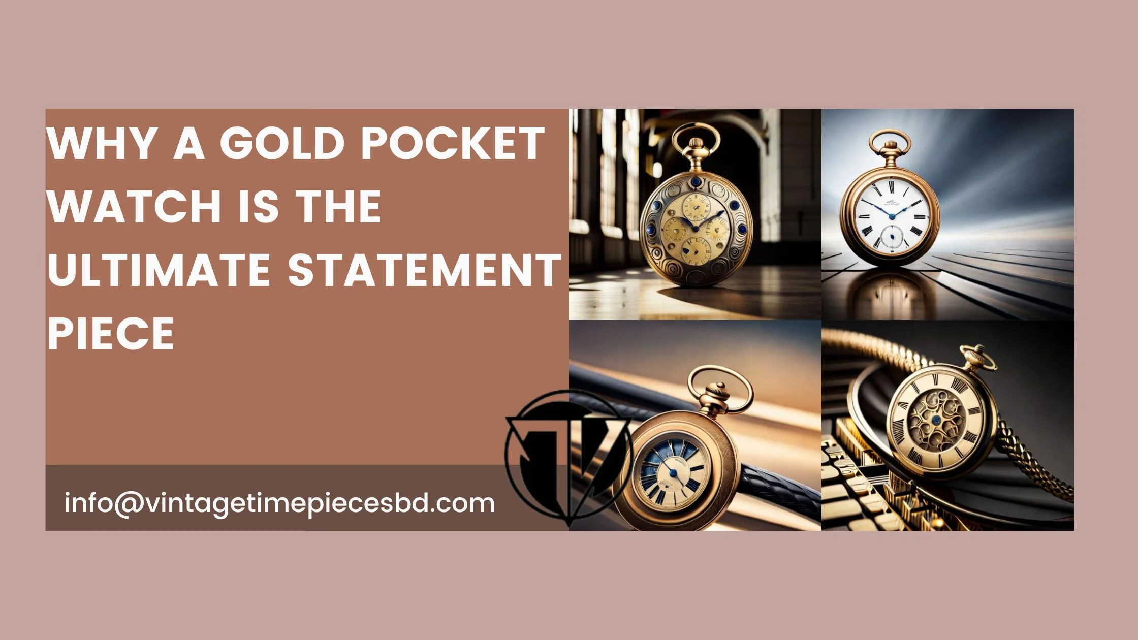 Gold pocket watch